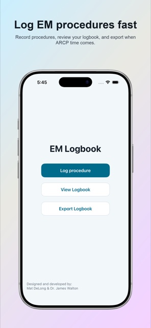EM Logbook home