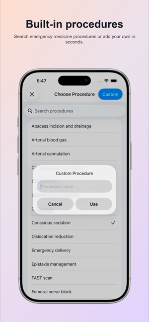Built-in procedures